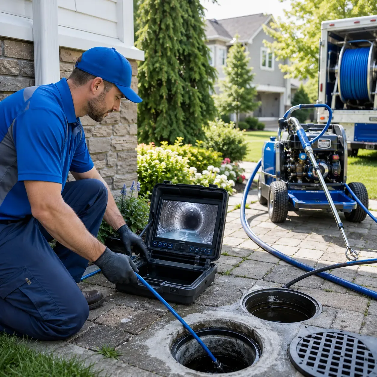 Outdoor drain cleaning professionals serving Claude, TX