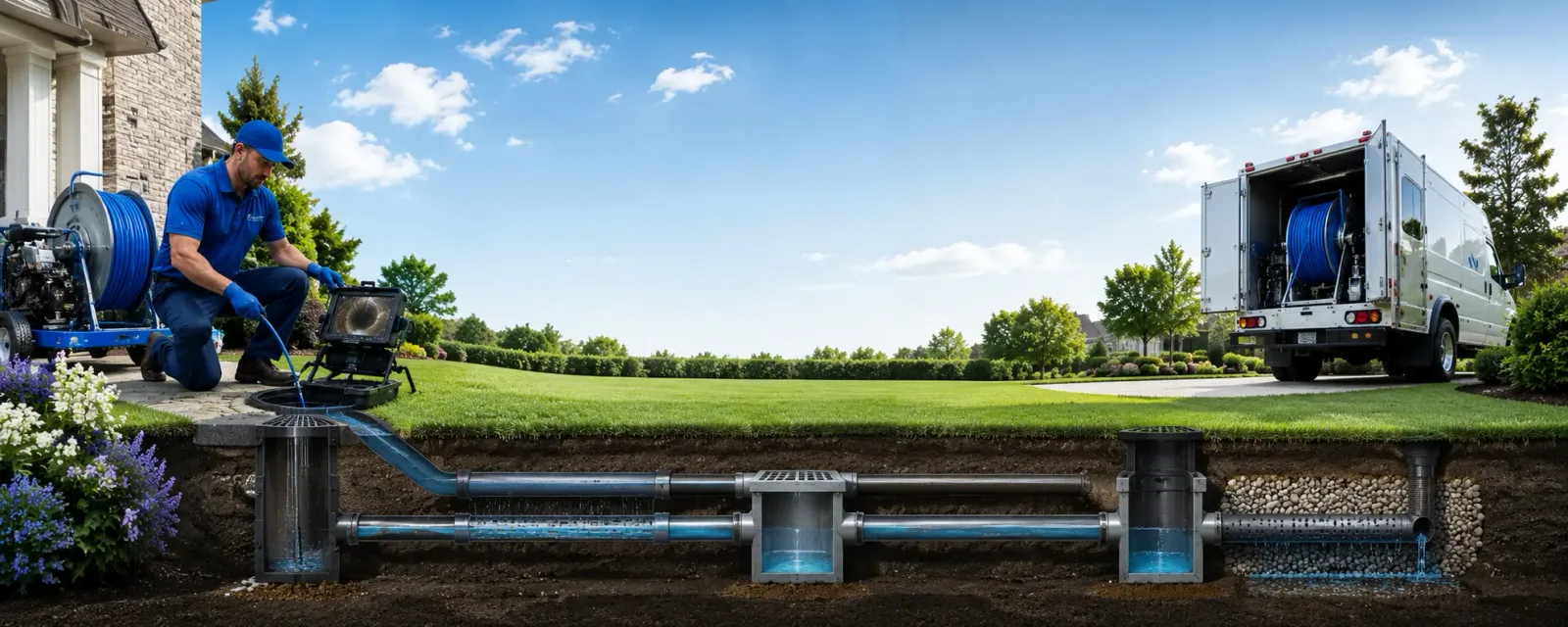 Outdoor drain cleaning information for Claude, TX